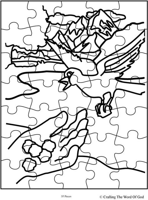 Elijah Fed By Ravens (Activity Sheet) Activity sheets are a great way to end a Sunday School lesson. They can serve as a great take home activity. Or sometimes you just need to fill in those last f... Elijah And Ravens Craft, Elijah And The Ravens Activity, Elijah Bible Story Activities, Elijah Coloring Page Free Printable, Elijah And The Widow Coloring Page, Elijah Bible, School Kids Activities, Sunday School Kids, Free Printable Activities