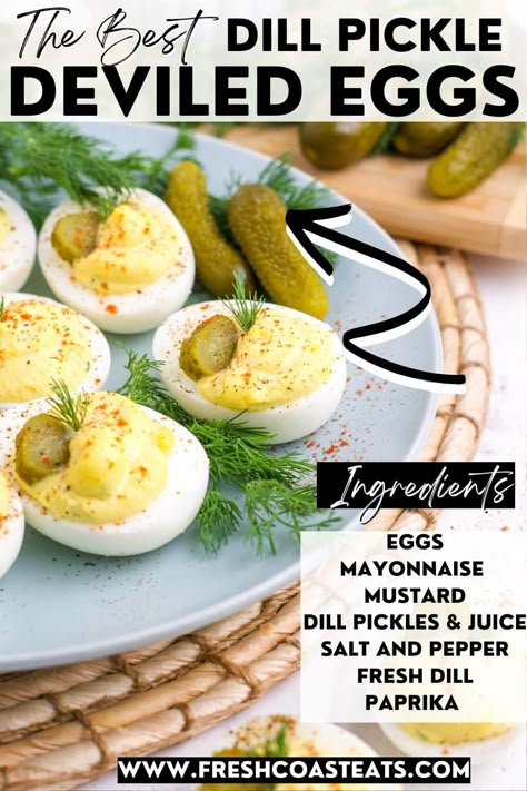 Dill Pickle Deviled Eggs Deviled Eggs Dill Relish, Dill Pickle Deviled Eggs Recipe, Deviled Eggs Dill Pickle, Deviled Eggs With Pickle Juice, Dill Deviled Eggs Recipe, Deviled Eggs With Dill Relish, Deviled Eggs With Pickles, Deviled Eggs Pickle, Pickle Deviled Eggs Recipe