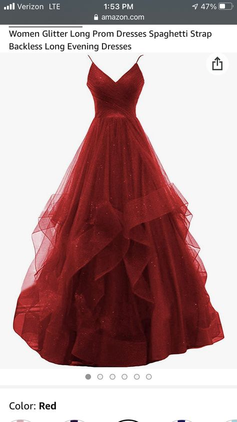 Dream Prom Dress Red, Red Dress Inspiration, Red And Blue Prom Dresses, Red Long Prom Dresses, Red Poofy Prom Dresses, Ballgown Prom Dress Red, Crimson Red Prom Dresses, Red Sweet 16 Dresses Simple, Poofy Red Dress