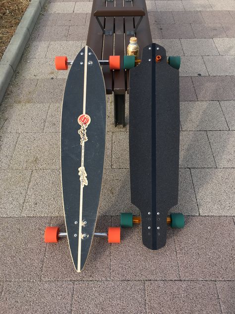 Pintail Longboard, Outdoor Roller Skates, Skateboard Ideas, Clips Aesthetic, Long Skate, Long Boarding, Longboard Design, Long Boards, Go Cart