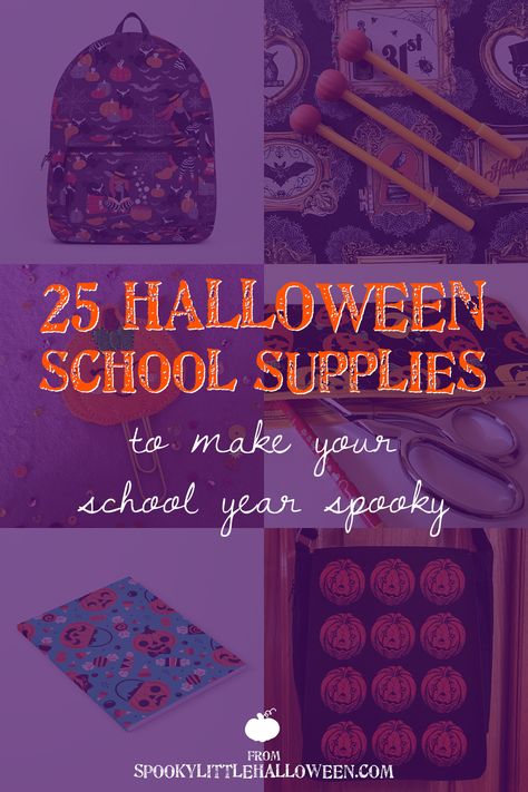 25 Halloween School Supplies to Make Your School Year Spooky | spookylittlehalloween.com Going To School, Halloween Bat, Learn Something New, Halloween School, Going Back To School, Halloween Bats, Favorite Holiday, School Year, School Supplies