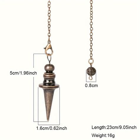 Faster shipping. Better service Wicca Healing, Dowsing Pendulum, Pendulum Dowsing, Kuantan, Copper Style, Antique Pendant, Healing Jewelry, Copper Metal, Jewelry Women