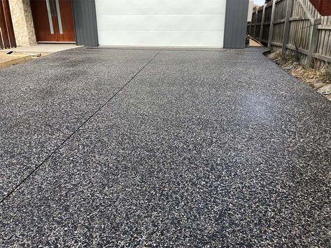 4 Reasons to Consider Exposed Aggregate For Your Driveway Aggregate Patio, Exposed Aggregate Driveway, Aggregate Driveway, Stamped Concrete Driveway, Exposed Aggregate Concrete, Stencil Concrete, Driveway Installation, Aggregate Concrete, Exposed Aggregate