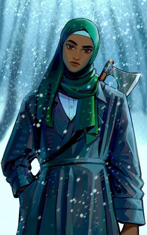 Credit to green446004 on Tumblr. Samirah Al Abbas Fan Art, Magnus Chase Samirah, Hearthstone Magnus Chase Fanart, Samirah Al Abbas, Magnus Chase Fanart, Riordanverse Fanart, Magnus Chase Books, Alex Fierro, Zio Rick