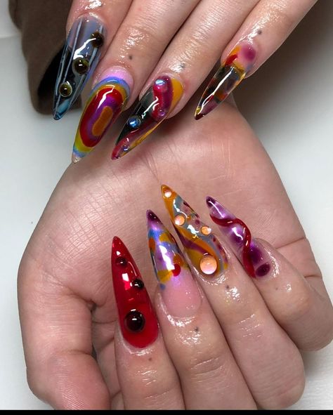 Alcohol Nails, Lexi Nails, Nail Candy, Unique Acrylic Nails, Party Nails, Cat Nails, Hot Nails, Fire Nails, Funky Nails