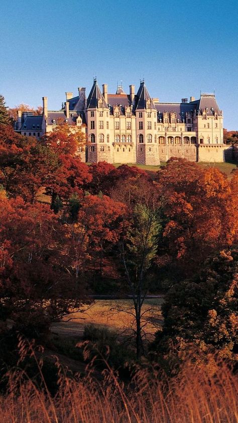 Nice Mansions, Aesthetic Locations, French Chateau Mansion, Luxury Manor, Vanderbilt Estate, Usa Architecture, The Biltmore Estate, Vanderbilt Mansions, Biltmore House