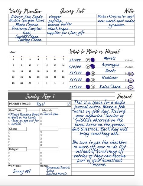 How to Use The Homestead Journal Planner - Homesteaders of America Homestead Journal, Homestead Planner, Chore List For Kids, Homesteading Animals, Mom Schedule, Raising Backyard Chickens, Life Management, The Homestead, Best Planners