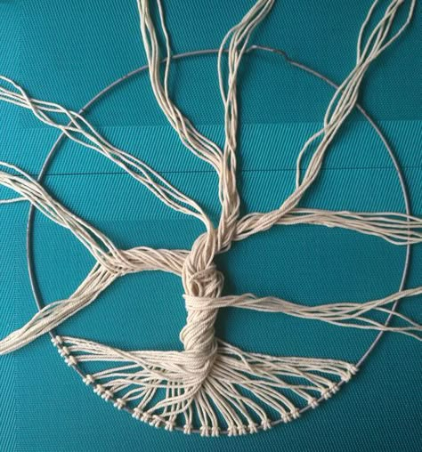 Rope Tree, Tree Of Life Macrame, Tree Of Life Crafts, Atrapasueños Diy, Macrame Tree, Art Macramé, Dream Catcher Craft, Macrame Wall Hanging Diy, Dream Catcher Diy