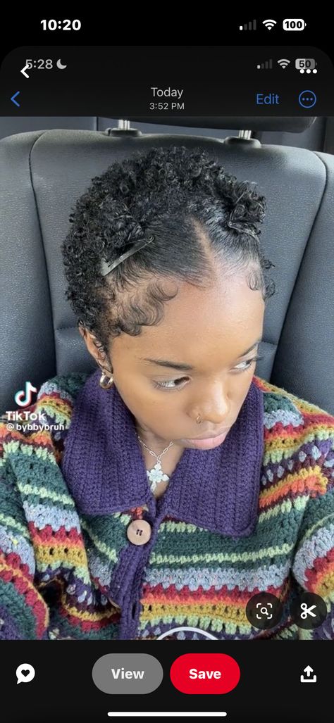 Short Natural Hair With Headband, Curly Short Natural Hair, Twa Rubber Band Hairstyles, Short 4c Slick Back, Big Chop Black Women 4c, Twa Highlights, Short Fro Styles Black Women, Big Chop Tutorial, Clean Aesthetic Black Women