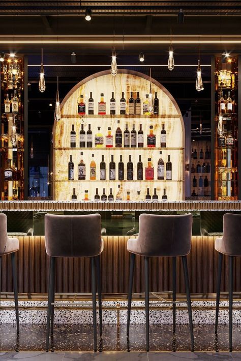 Back Bar Design, Bar Lounge Design, Rooftop Restaurant Design, Austin Interior Design, Bar Counter Design, Luxxu Modern Design Living, Home Bar Rooms, Bar Interior Design, Luxury Bar