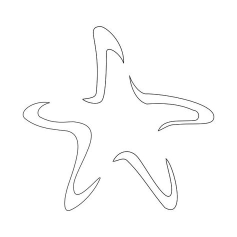 Starfish Sketch Drawings, Stencil Ideas Tattoo, Tattoo Ideas Design Stencils, Little Starfish Tattoo, Fine Line Starfish Tattoo, Simple Tattoos Stencil, Tattoo Ideas Designs, Simple Starfish Tattoo, Starfish Drawing Simple