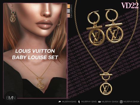 100% new meshes HQ/BG compatible 3 swatches Unisex teen + All LODs Specular maps Custom thumbnails Disallowed for random Sims 4 Louis Vuitton, The Sims 4 Baby, Louis Vuitton Baby, Sims 4 Piercings, Play Sims 4, Rich Clothes, Sims 4 Download, Sims 4 Cc Makeup, Play Sims