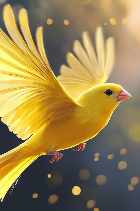 Yellow Bird Symbolism & Meaning (Joy and Good Luck) Bird Symbolism Meaning, Bird Symbolism, Bird Meaning, Symbolism Meaning, Golden Bird, Yellow Birds, Yellow Animals, Tiny Bird, Enjoy Time