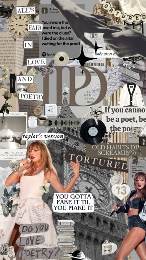 #ttpdera Ttpd Collage Wallpaper, Taylor Swift Ttpd Wallpaper, Ttpd Taylor Swift Aesthetics, Ttpd Wallpaper Aesthetic, Taylor Swift Ttpd Aesthetic Wallpaper, Ttpd Wallpaper Taylor Swift Iphone, Snapchat Wallpaper, Taylor Swift Book, Taylor Swift Images