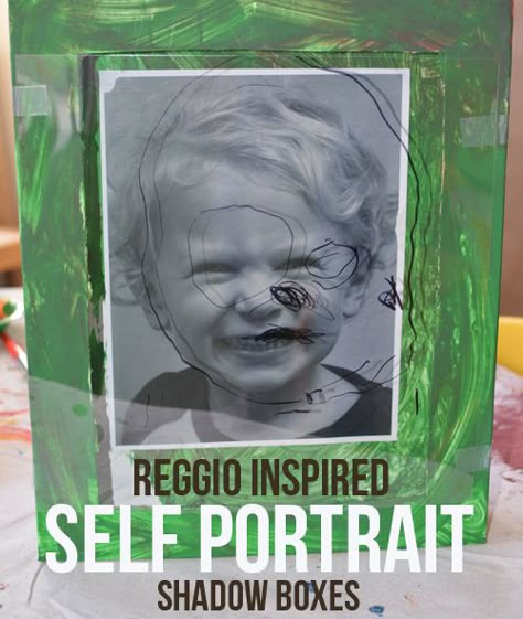 Art Adventures - Reggio Inspired Self Portrait Shadow Boxes - Meri Cherry All About Me Activities For Preschoolers, Portrait Shadow, Meri Cherry, Reggio Inspired Classrooms, Reggio Classroom, All About Me Preschool, All About Me Activities, About Me Activities, Teacher Craft