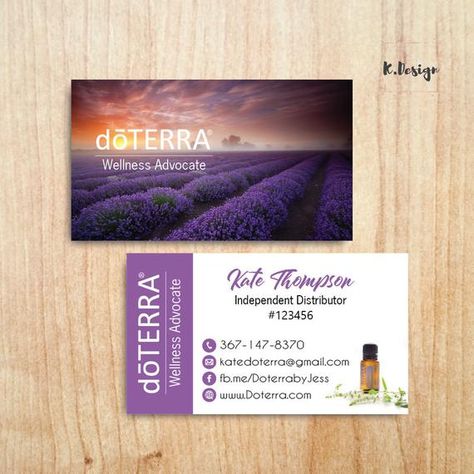 Doterra Logo, Lavender Business, Arbonne Business Cards, Doterra Business Cards, Young Living Business, Essential Oils Business, Buisness Cards, Doterra Business, Essential Oils For Headaches