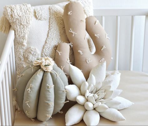 Cactus Nursery Decor Ideas - Oh Chic, Baby Mexican Nursery, Southwest Nursery, Succulent Pillow, Cactus Nursery, Nursery Boho, Cactus Pillow, Succulents Decor, Boho Room Decor, Boho Nursery Decor