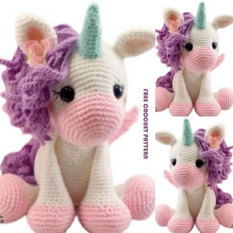 Amigurumi Cute Unicorn Free Crochet Pattern - crochet.sdbes.com Unicorn Pattern Crochet, Crocheted Unicorn Pattern Free, Amigurumi Free Pattern Unicorn, Free Crochet Unicorn Pattern, Free Unicorn Crochet Pattern, Unicorn Crochet Pattern Free, Unicorn Amigurumi Free Pattern, Crochet Unicorn Pattern Free, Unicorn Crochet Pattern