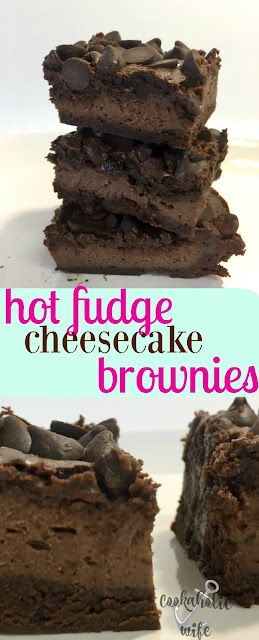 Hot Fudge Cheesecake Brownies Hot Fudge Cheesecake, Fudge Cheesecake, Cheesecakes Recipes, Brownie Waffles, Hot Fudge Topping, Cupcake Day, My Apologies, Chocolate Day, Cheesecake Brownies