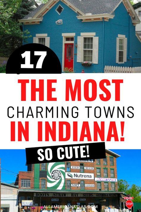 small towns in Indiana Warsaw Indiana, Nashville Indiana, Brown County Indiana, Madison Indiana, Iowa Travel, Bucket List Vacations, Indiana Travel, Brown County, Travel Bucket List Usa