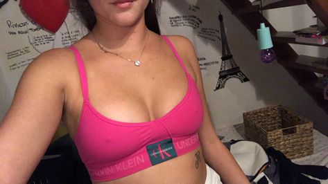 Calvin klein #tops #calvinklein #pink Birthday Wishlist, Bralette, Calvin Klein, Sports Bra, Bra, Birthday, Pink, Quick Saves