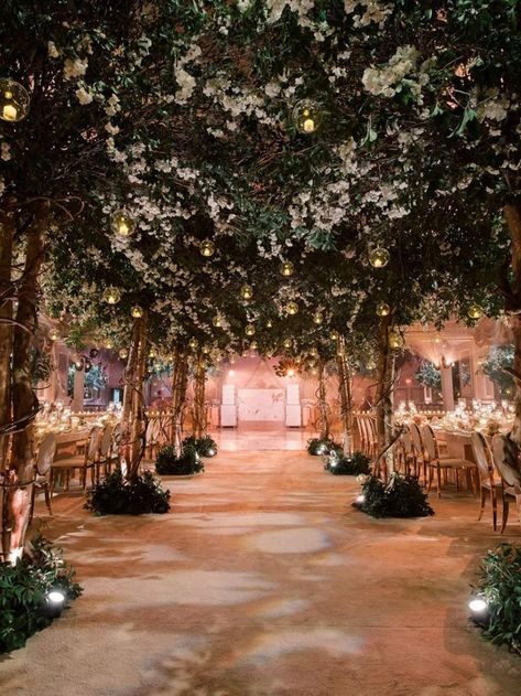 Wedding Reception Decorations Indoor, Reception Decorations Indoor, Fairytale Wedding Reception, Fairy Wedding Theme, Forest Wedding Theme, Wedding Trends 2023, Magical Forest Wedding, Maximalist Wedding, Forest Wedding Reception