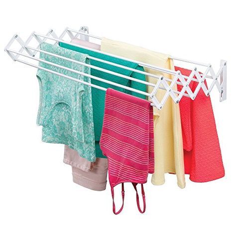 mDesign Clothes Horse - Clothes Drying Rack with 9 Rungs ... https://www.amazon.co.uk/dp/B0759W5SS4/ref=cm_sw_r_pi_dp_U_x_8A4mDb7CDV1RG Wall Mounted Clothes Dryer, Folding Clothes Drying Rack, Small Utility Room, Wall Mounted Drying Rack, Rv Bathroom, Laundry Rack, Drying Rack Laundry, Folding Laundry, Large Storage Baskets