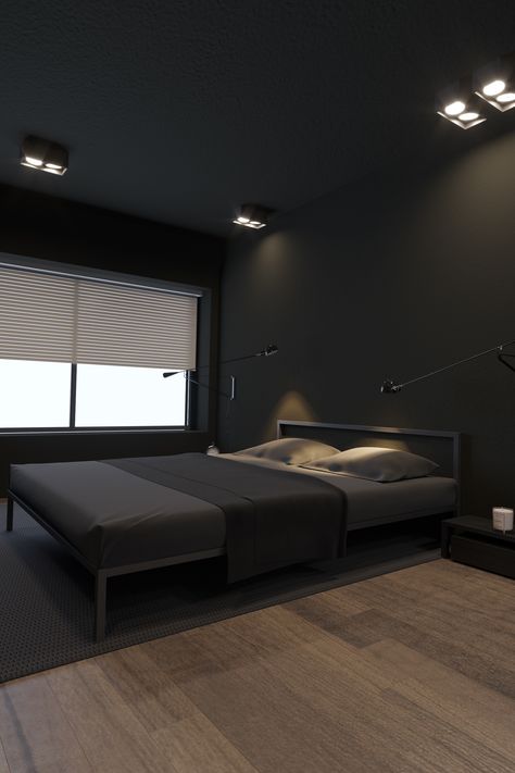 Instagram Minimalist, Black Bedroom Design, Bedroom Design Trends, Bedroom Setup, Black Bedroom, Bedroom Black, Modern Bedroom Design, Home Room Design, Minimalist Bedroom