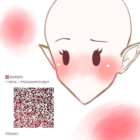 Gacha Blush Qr Code, Blush Brush Ibispaint Code, Kiss Ibis Paint Code, Blush Brush Ibis Paint, Kiss Brush Ibis Paint, Ibspaint Qr Brushes, Gacha Brush, Ibis Paint Codes, Code Brush Ibis Paint