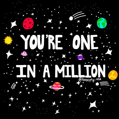 ✨You’re one in a million!✨ Products coming soon!! SEE OTHER CUTE QUOTES ON MY INSTA @knooply_usa, ALL DESIGNS DRAWN BY ME! Shop the stars and moon Navy Blue Mask on my etsy! Knooply.etsy.com #etsy #aesthetic #aestheticquotes #inspirationalquote #etsyshop #etsyseller #etsyfinds #aesthetic #space #stars Funny Space Quotes, Two Word Quotes Aesthetic, Short Quotes Cute, Aesthetic Quotes Short, Space Puns, Two Word Quotes, Etsy Aesthetic, Furniture Graphic, Space Quotes