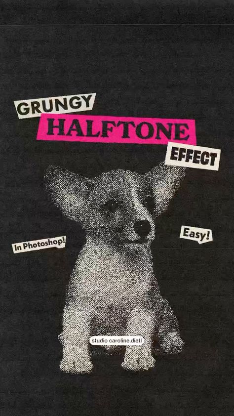 Halftone Logo Design, Grungy Graphic Design, Halftone Aesthetic, Halftone Poster Design, Period Supplements, Halftone Graphic Design, Meechy Darko, Halftone Poster, Halftone Graphic