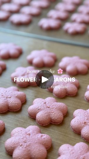 135 reactions · 6 comments | How to make FLOWER - MACARONS macarons 🌸

 As you know, custom-shaped Macarons require more nuances and attention in their making, so you will find some tips below:

 * USE A TEMPLATE (you can always find a suitable picture on the Internet, print it on paper and put it under your silicone or teflon mat), this will help keep the same size and shape.
 * CORRECT BATTER Mix the batter a little less than usual, so that it better holds the shape and volume of such macarons.
 * USE DIFFERENT NOZZLE DIAMETERS I usually use a smaller diameter than the standard for custom-shaped Macarons, it’s ~ 0.5-0.7 mm (depending on your figure) to make it easier to shape.
 * REST TIME custom-shaped Macarons need a little more rest time (add ~5min to your standard rest time)
 * BAKI Flower Macarons, Shaped Macarons, Batter Mix, Rest Time, Macaroon Recipes, Macaroons, The Shape, Meringue, Flower Making