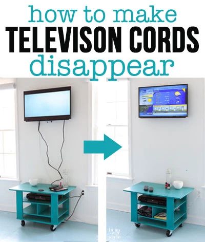 Hide Tv Cords, Decorate Ideas, Tv Cords, Hide Cords, Hidden Tv, Hide Wires, Easy Decor, Decor Pictures, Affordable Decor