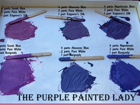 The Purple Painted Lady Chalk - custom purple recipes. Visit our website where we sell Chalk Paint® for $34.95 and ship same day! Purple Recipes, Purple Painted Lady, Colour Wheels, Anne Sloan, Annie Sloan Painted Furniture, Paint Chalk, Painted Bedroom Furniture, Using Chalk Paint, Chalk Paint Colors