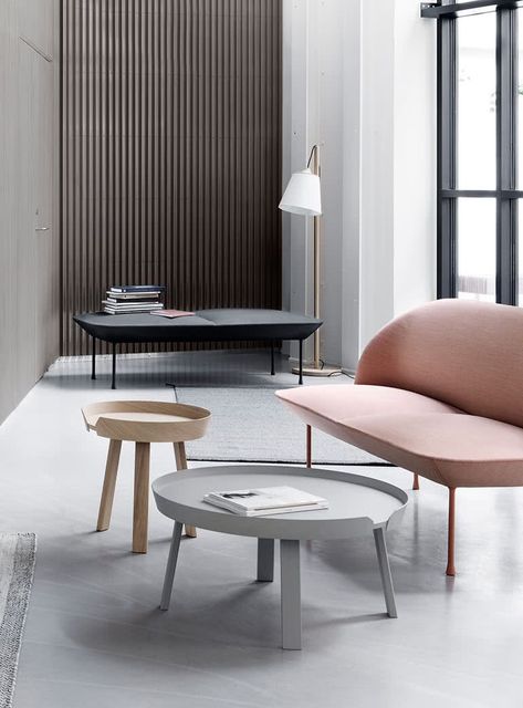 Flip Furniture, Font Simple, Grey Benches, Low Sofa, Home Organisation, Unique Tables, Round Side Table, Colorful Table, Nordic Design