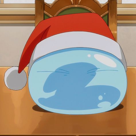 Rimuru Christmas Pfp, Rimuru Slime Form, Rimuru Tempest Pfp, Rimuru Pfp, Anime Slime, Slime Anime, Blue Hair Anime Boy, Slime Wallpaper, Anime Hug