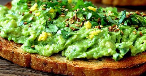 Meyer Lemon Avocado Toast Recipe | Allrecipes Hot Breakfast Cereal, Easy Toast, Healthy Waffles, Avocado Dessert, Avocado Toast Recipe, Balanced Breakfast, Mashed Avocado, Meyer Lemon, Overnight Oats Recipe