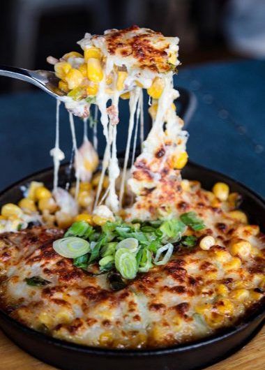 Ba'Corn Cheese Can Corn, Canning Sweet Corn, Corn Cheese, Mozzarella Recipes, Eat Salad, Black Olives, Canned Corn, Bacon Cheese, Sweet Corn