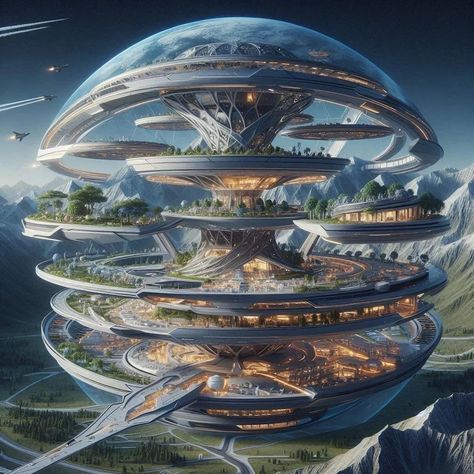 Future Explored (@xperia.ai) • Photos et vidéos Instagram Futuristic City Utopia, Utopia City, Monument Ideas, Superhero Art Projects, Chevy Traverse, Future Wallpaper, Conceptual Architecture, Future World, House Design Pictures