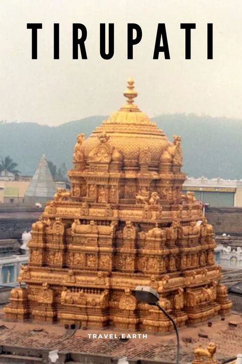 Located 135 km north of Chennai in the Chittoor district of Andhra Pradesh, the temple town of Tirupati is one of the most visited pilgrim sites in India. The spectacular mountain-top Venkateswara Temple topped with a gold roof is said to have been built around 300 AD in the Tirumala Hills. There are many legends associated with the temple. Apart from the temples, the region is also known for its natural beauty. Tirumala Hills, Tirupati Temple, Tirumala Venkateswara, Tirumala Venkateswara Temple, Venkateswara Temple, Lord Balaji, Andhra Pradesh, Mountain Top, The Temple