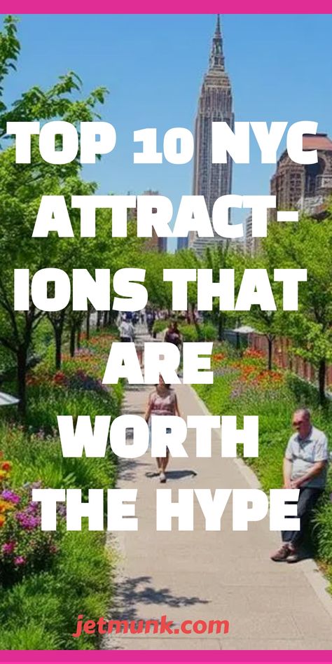 NYC Attractions That Are Worth the Hype Map Of New York City Attractions, Spring In New York City, Things To Do In New York City, New York City Attractions, Nyc Attractions, Nyc Bucket List, Destination Travel, New York Attractions, Spring In New York