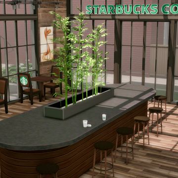 Sims 4 Starbucks Build, Sims4 Starbucks, Sims 4 Cafe Cc Patreon, Sims 4 Restaurant Cc Patreon, The Sims 4 Restaurant Cc, Sims 4 Starbucks Cc, Sims 4 Coffee Shop, Sims 4 Restaurant Cc, Sims 4 Restaurant