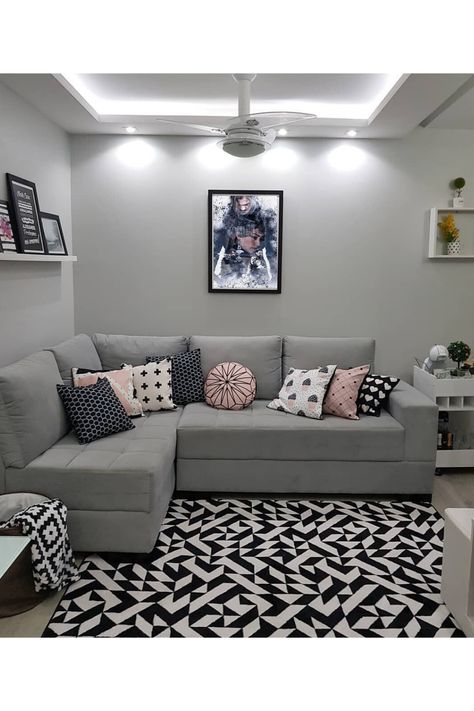 Simple Home Decoration, Classy Living Room, Living Room Decor Gray, Small Living Room Design, Living Room Decor Colors, Autumn Ideas, Apartment Living Room Design, Grey Couches, Living Room Color Schemes