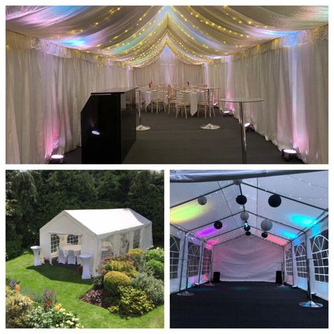 6m marquees 3 Marquee Party Backyards, Marquee Decoration Party, Garden Marquee Party, Marquee Birthday Party Ideas, Birthday Marquee Ideas, Marquee Decoration Birthday, Marquee Birthday, Birthday Marquee, Christmas Marquee