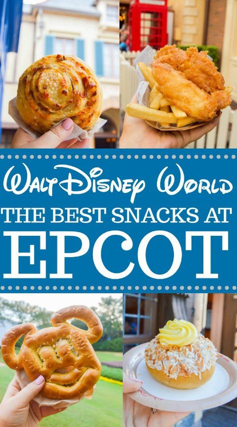 Best Disney World Food, The Best Snacks, Best Snacks, Disney Treats, Disney World Vacation Planning, Disney World Food, Epcot Food, Disney Snacks, Disney Dining Plan