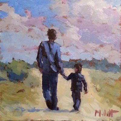 Advent House, Painting Man, Road Painting, Painting Impressionism, Art Oil Paintings, Simple Drawings, Oil Painting Nature, Oil Painting Inspiration, Art Demo