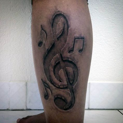 Music Tats, Slipknot Tattoo, Treble Clef Tattoo, Tattoo Homme, Guitar Tattoo Design, Tattoo Music, Music Note Tattoo, Saxophones, Guitar Tattoo