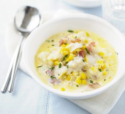 Haddock Chowder Recipe, Sweetcorn Chowder, Smoked Haddock, Potato Chowder, Bbc Good Food, Chowder Recipes, Bbc Good Food Recipes, Slow Cooker Meals, Food Experiences