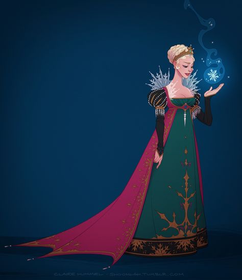 queen Esla Fan Art Disney, Disney Amor, Coronation Gown, Queen's Coronation, Pinturas Disney, Disney Princess Art, Princess Art, Disney Fan Art, Disney And Dreamworks