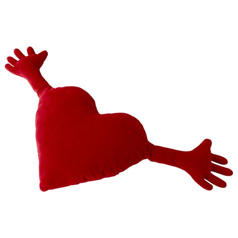 I always hug this pillow when I go to IKEA -- FAMNIG HJÄRTA Cushion - IKEA $4.99 Ikea Baby, Ikea Finds, Heart Cushion, Hug Pillow, Ikea Kids, Play Furniture, Baby High Chair, Heart Pillow, Valentine Heart